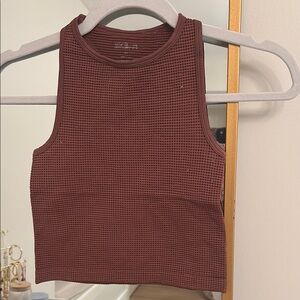 Women's Sleeveless Brown Top